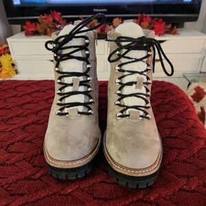 Target Women's Tan Lace-Up Boots